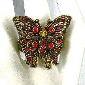 Heidi Daus Vintage 🆕  “Madam Butterfly” 🦋 ring size 8